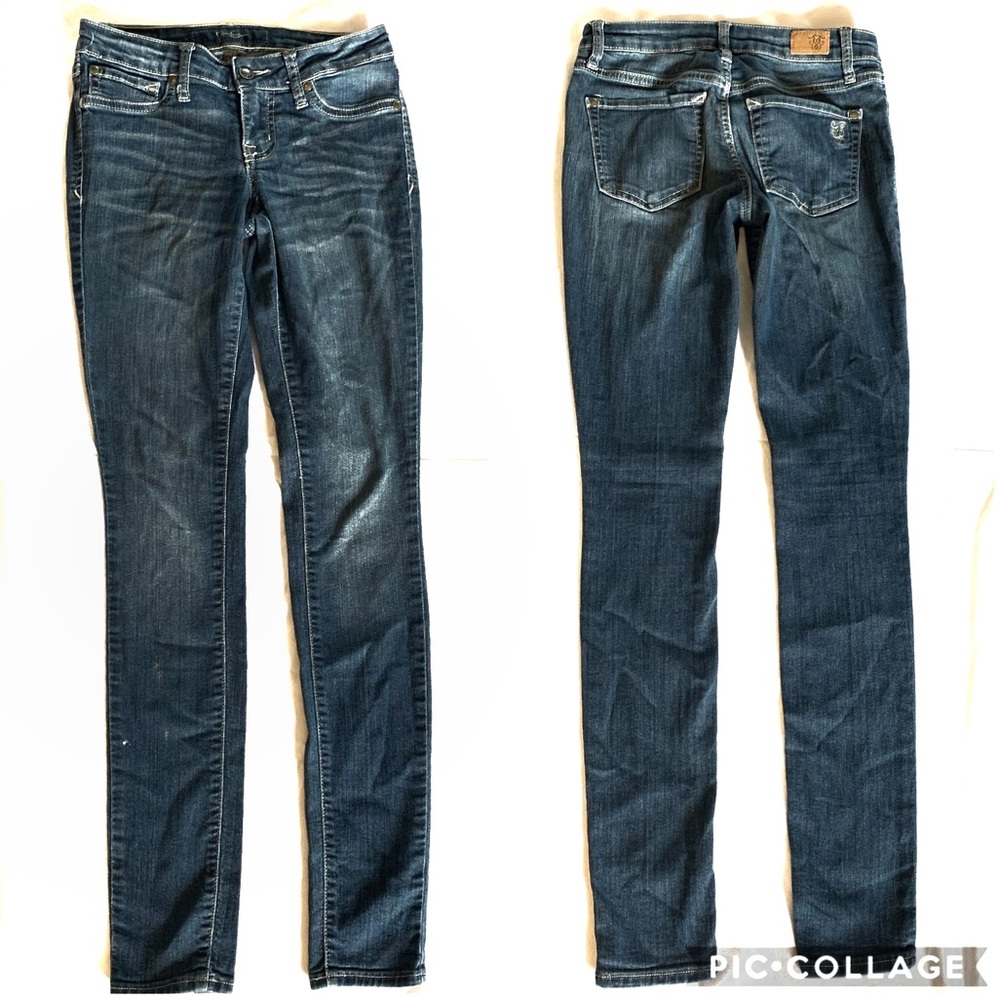 Jessica Simpson Kiss Me Jeggings skinny jeans Mid-rise Regular Size 25 stretchy